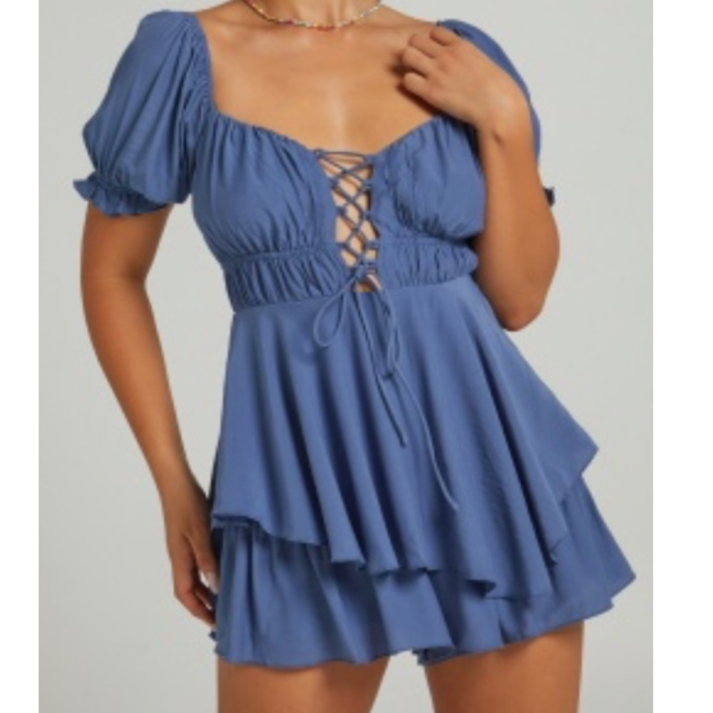 Showpo Carmeline Playsuit in Blue